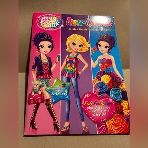 Lisa Frank  dress up dolls coloring book